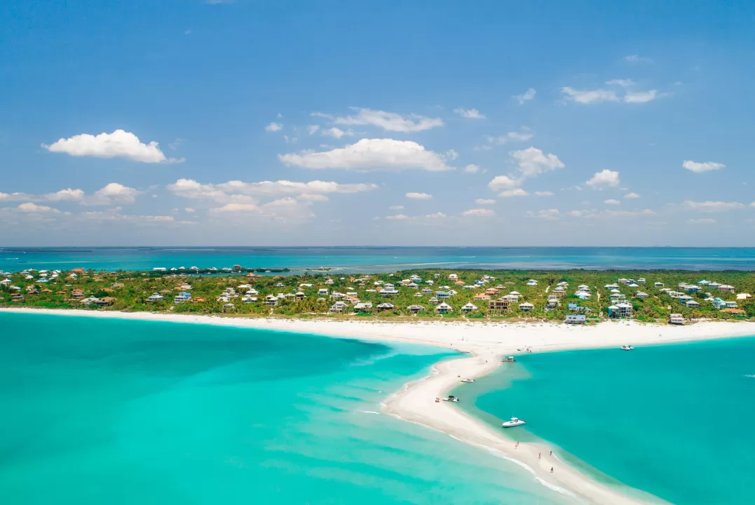 North Captiva Luftaufnahme mit Sandbank im Blick