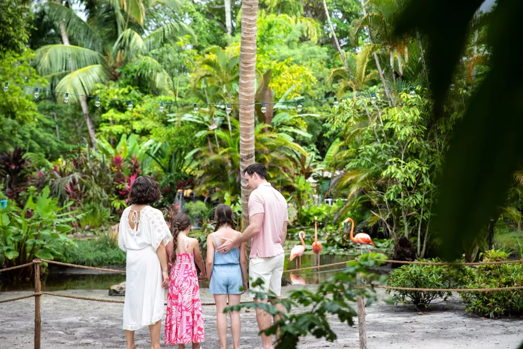 Familie in Wonder Gardens