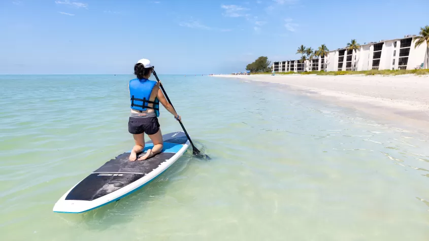 paddleboarding