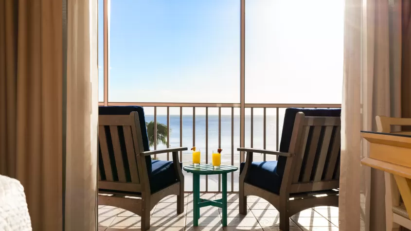 Patio del estudio con vistas a Sanibel