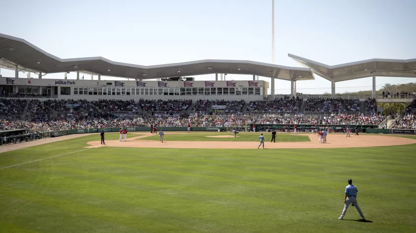 Baseball d'entraînement de printemps des Red Sox de JetBlue Park