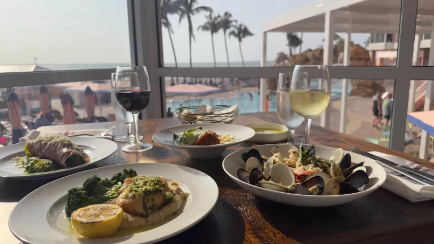 Restaurantes con vista al golfo