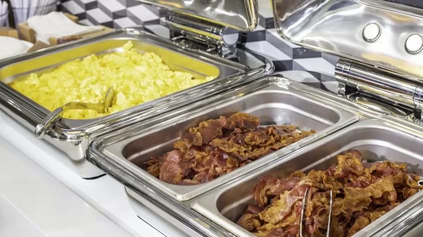 Complimentary hot breakfast buffet served daily