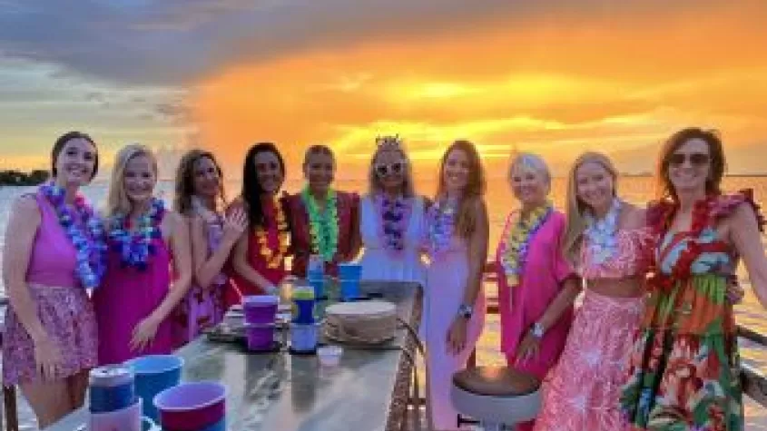 Bachelorette Party on Nautical Tiki Cruises