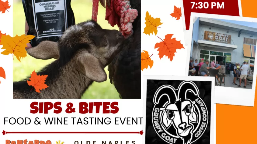 Grumpy Goat Coffee Thanksgiving Sips and Bites Tasting Event