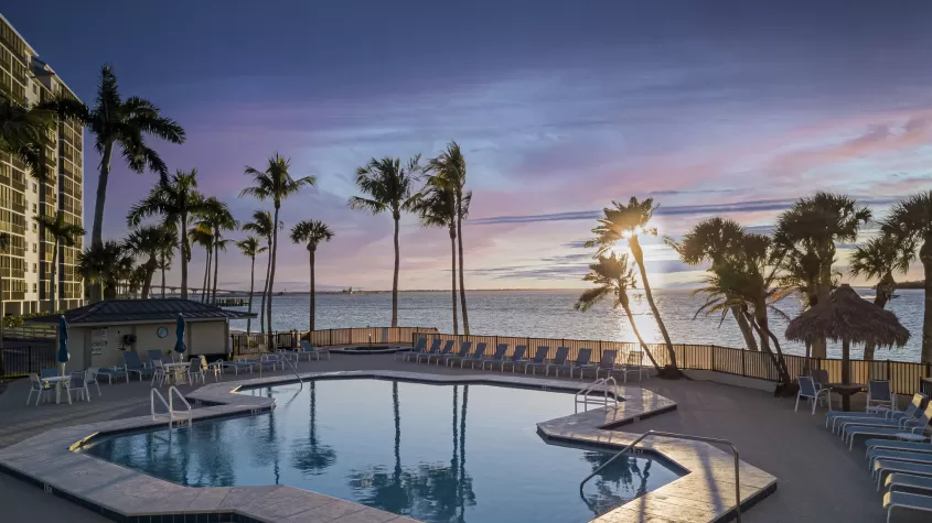 Harbour Tower Pool Deck & Beach
