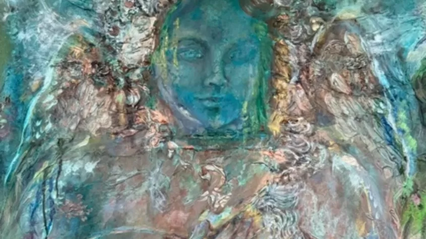 Painted piece by Ilie Ruby 