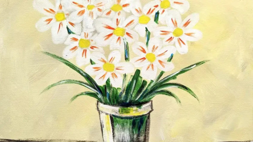 Paint n Sip Mothers Day Flowers 