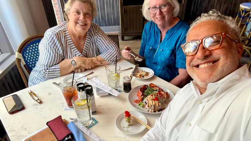 Small group enjoying downtown Fort Myers food tour