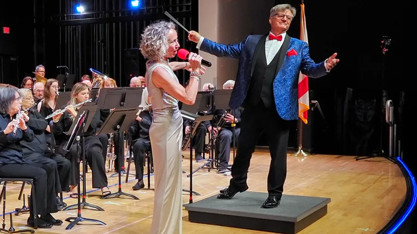 Jodie Keogin performing with the SWFL Concert Band