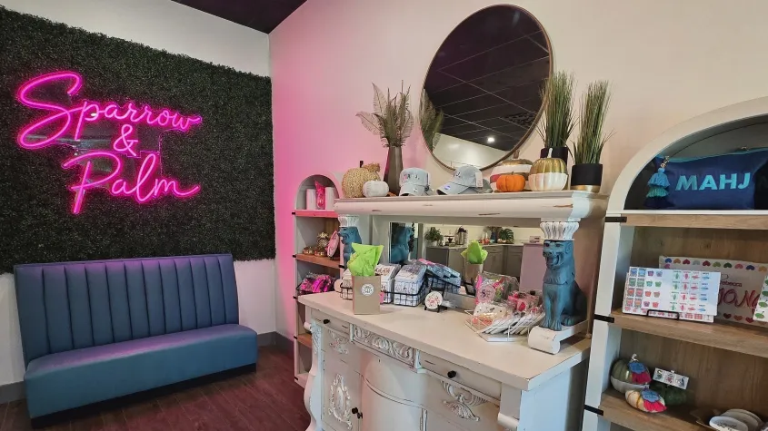 Sparrow & Palm mahjong clubhouse interior
