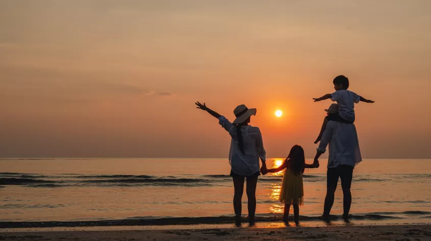 Puesta de sol en los mares del sur