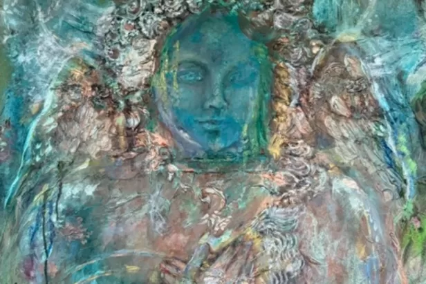 Painted piece by Ilie Ruby 
