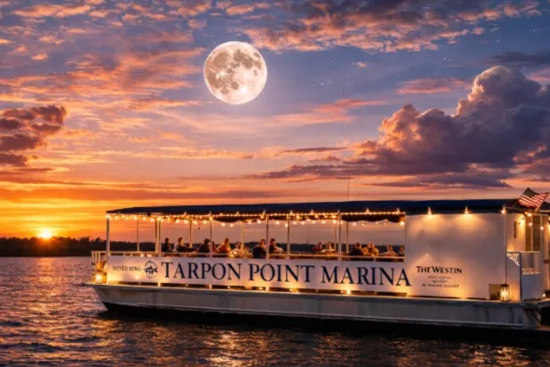 A sunset and full moon cruise 
