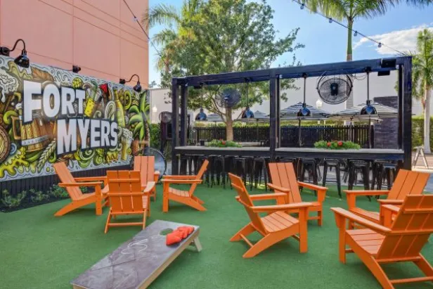 Bay Street Yard seating options
