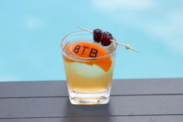 Glass with BTB Orange Peel
