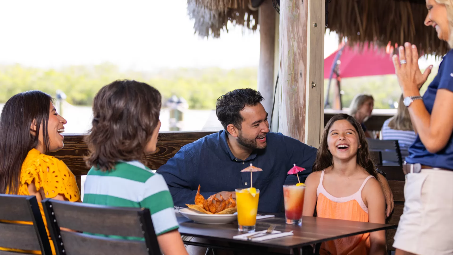 Family dining at Coconut Jacks