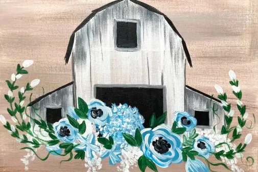 Fort Myers Painting on the Farm – Barn Flowers