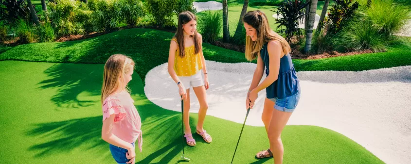 Mini-golf de la famille Matthews