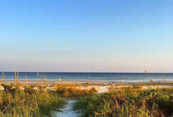 sand walkway to beach