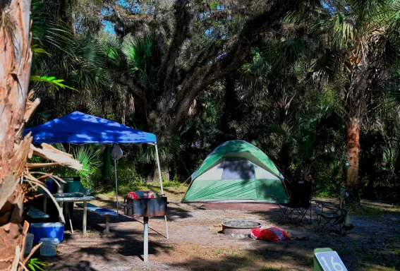 Camping en el Parque Regional de Caloosahatchee