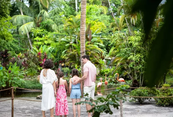 Familia en Wonder Gardens