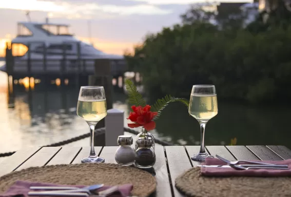 Abendessen am Wasser im Matanzas on the Bay