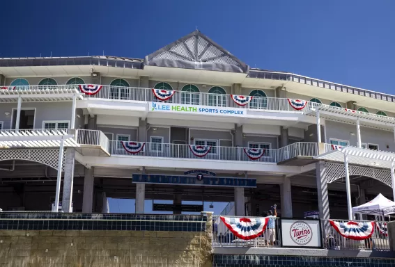 Front of Stadium Looking Up