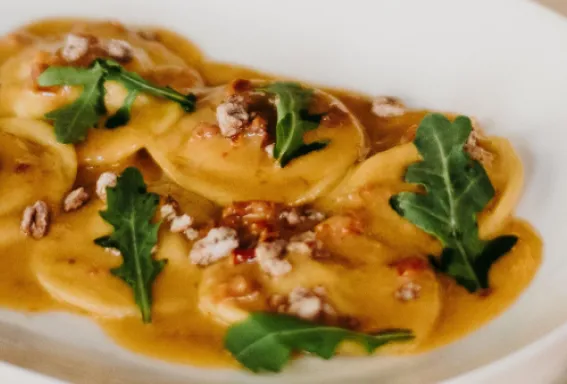 A plate of ravioli at Angelina's in Bonita Springs