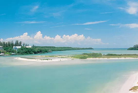 Homes along a Lee County shore