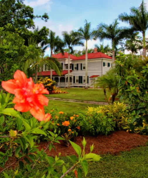 The gardens and houses at Edison and Ford Winter Estates