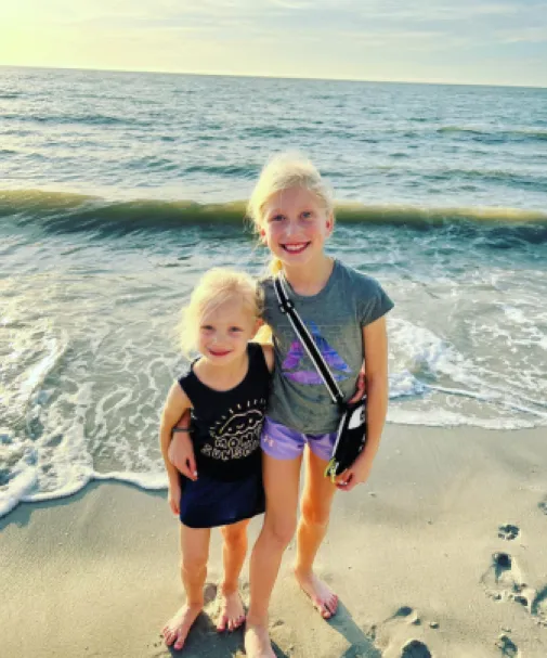 Two sisters participate in the Sanibel Beach Walks