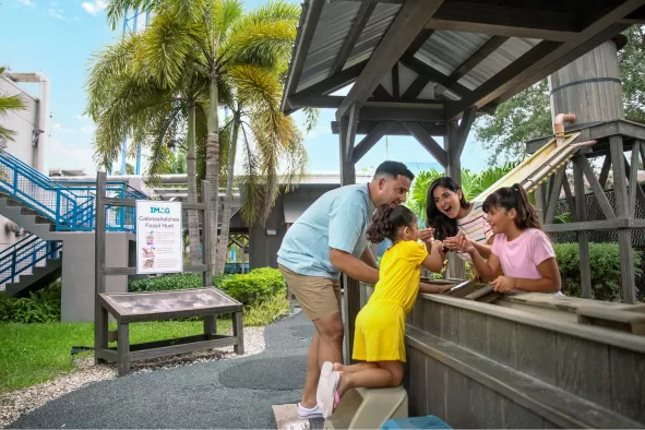 A family explores at IMAG