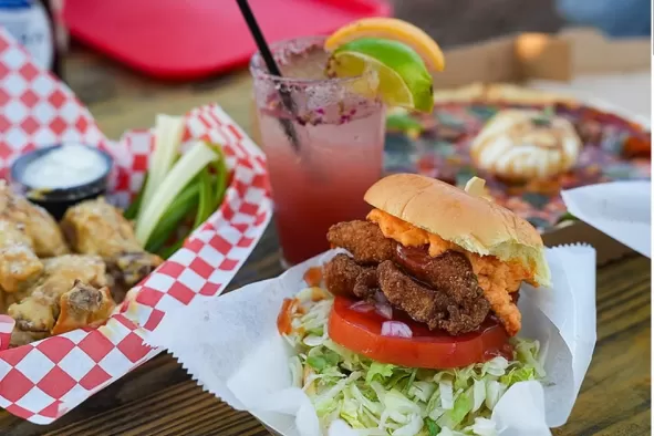 A variety of meals at Rooftop at Riverside