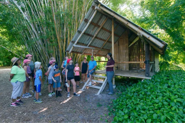 A family tours ECHO Global Farm