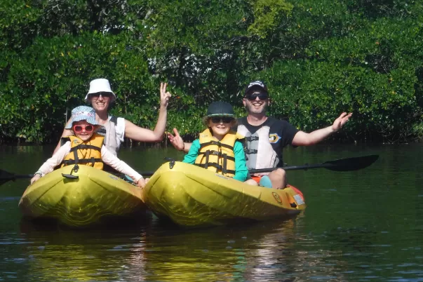 Kayak amusant en famille