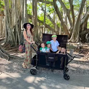 Familia en Edison Ford y Winter Estates