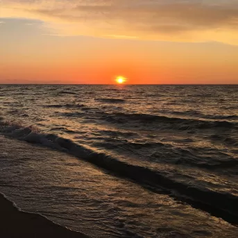 Coucher de Soleil Plage Eau