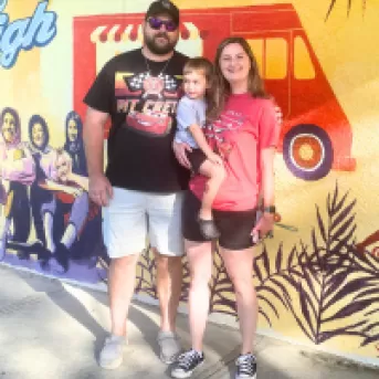 Posing at the Lehigh Acres mural