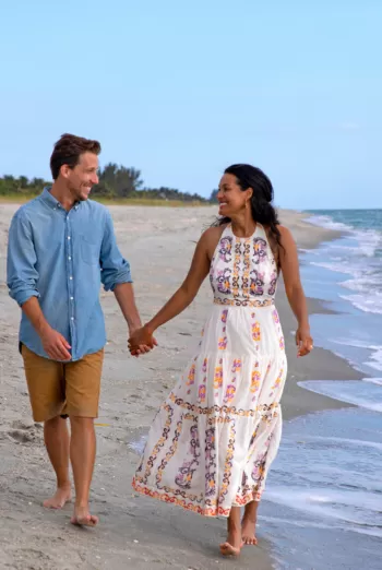 Enjoy a romantic walk along the beach